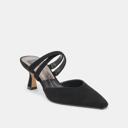 Dolce Vita SHOES Linore Onyx Suede Heels
