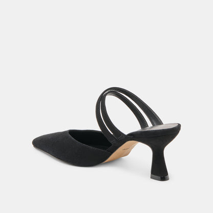 Dolce Vita SHOES Linore Onyx Suede Heels