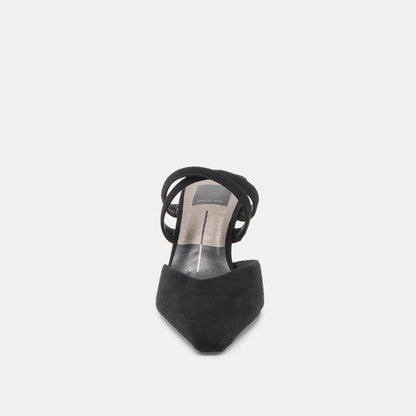 Dolce Vita SHOES Linore Onyx Suede Heels