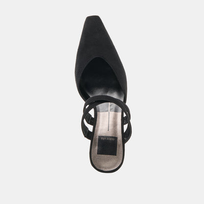 Dolce Vita SHOES Linore Onyx Suede Heels