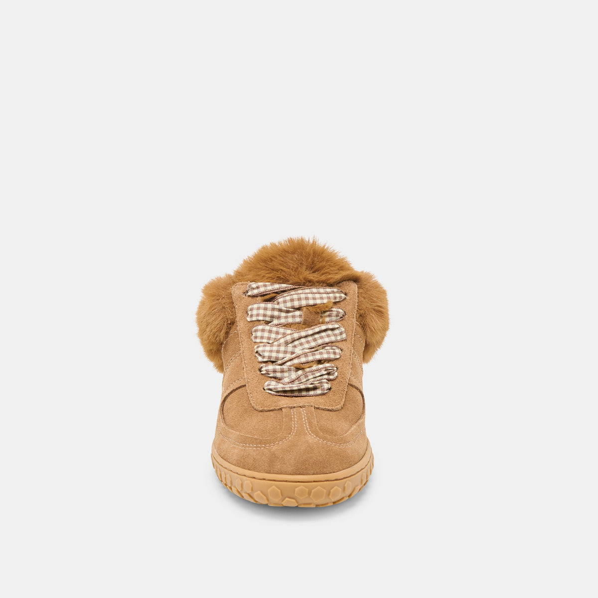 Dolce Vita SHOES Izzey Plush Lt Brown Suede Sneakers
