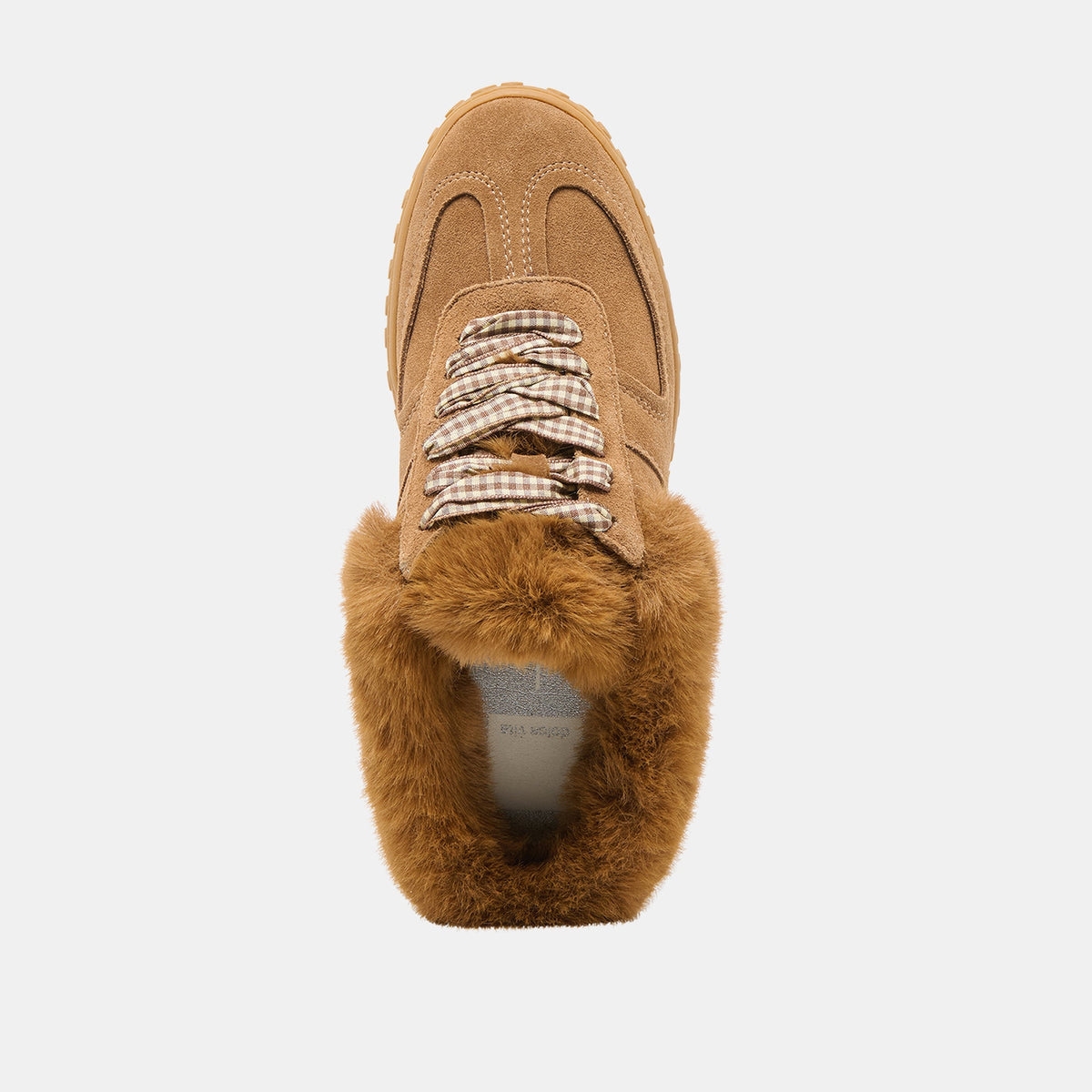 Dolce Vita SHOES Izzey Plush Lt Brown Suede Sneakers