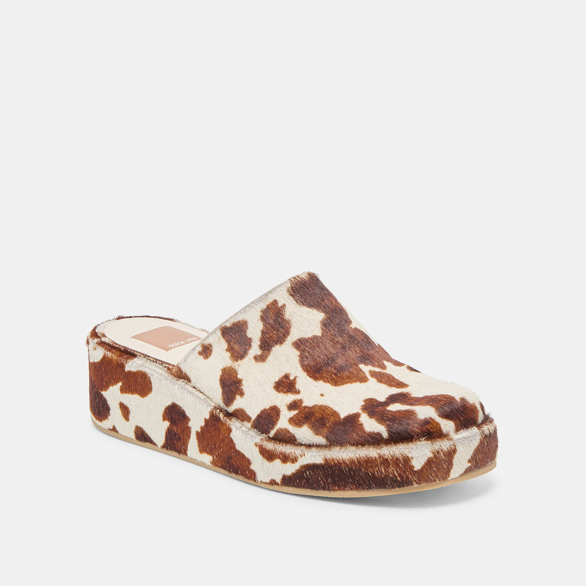 Dolce Vita SHOES Rosita Cocoa Taurus Calf Hair Flats