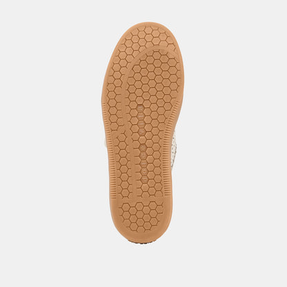 Dolce Vita SHOES Nanet White Perforated Leather Sneakers