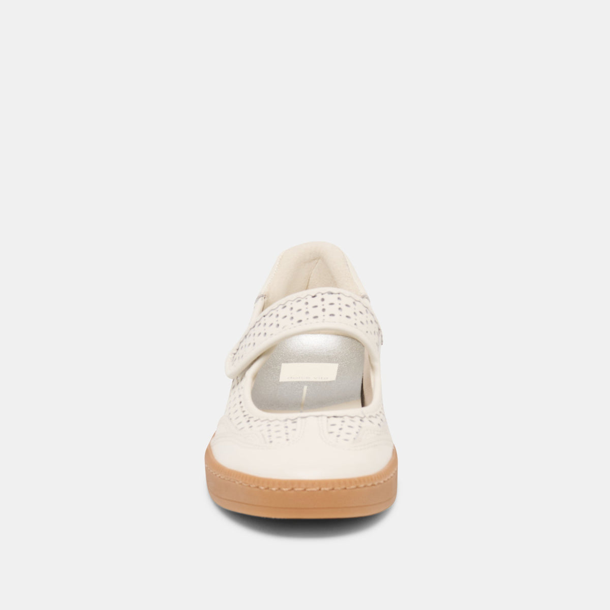Dolce Vita SHOES Nanet White Perforated Leather Sneakers