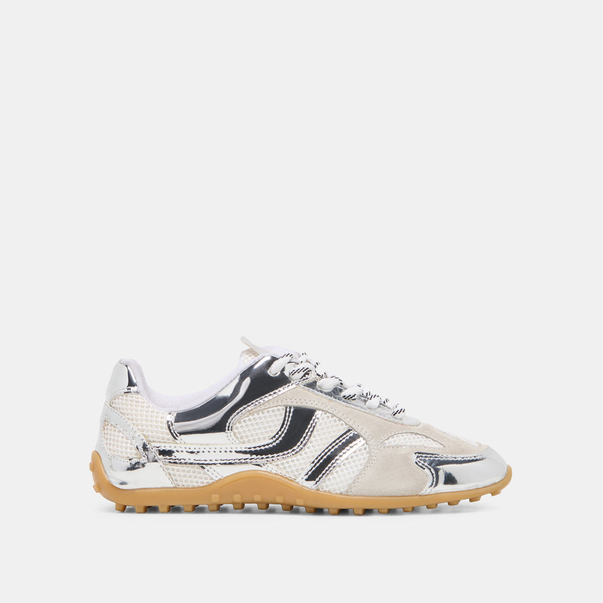 Dolce Vita SHOES Myles Silver Multi Leather Sneakers