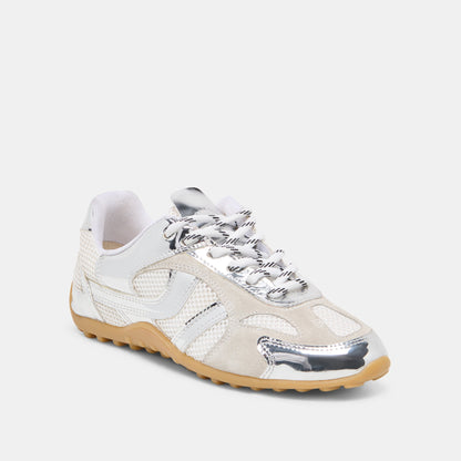 Dolce Vita SHOES Myles Silver Multi Leather Sneakers