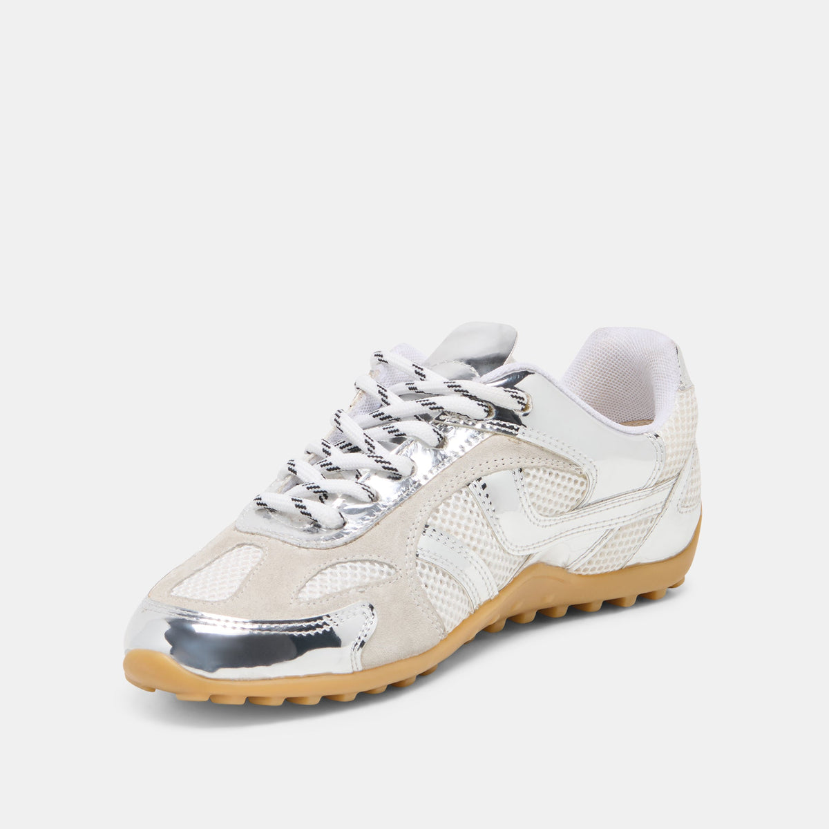 Dolce Vita SHOES Myles Silver Multi Leather Sneakers