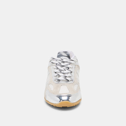Dolce Vita SHOES Myles Silver Multi Leather Sneakers