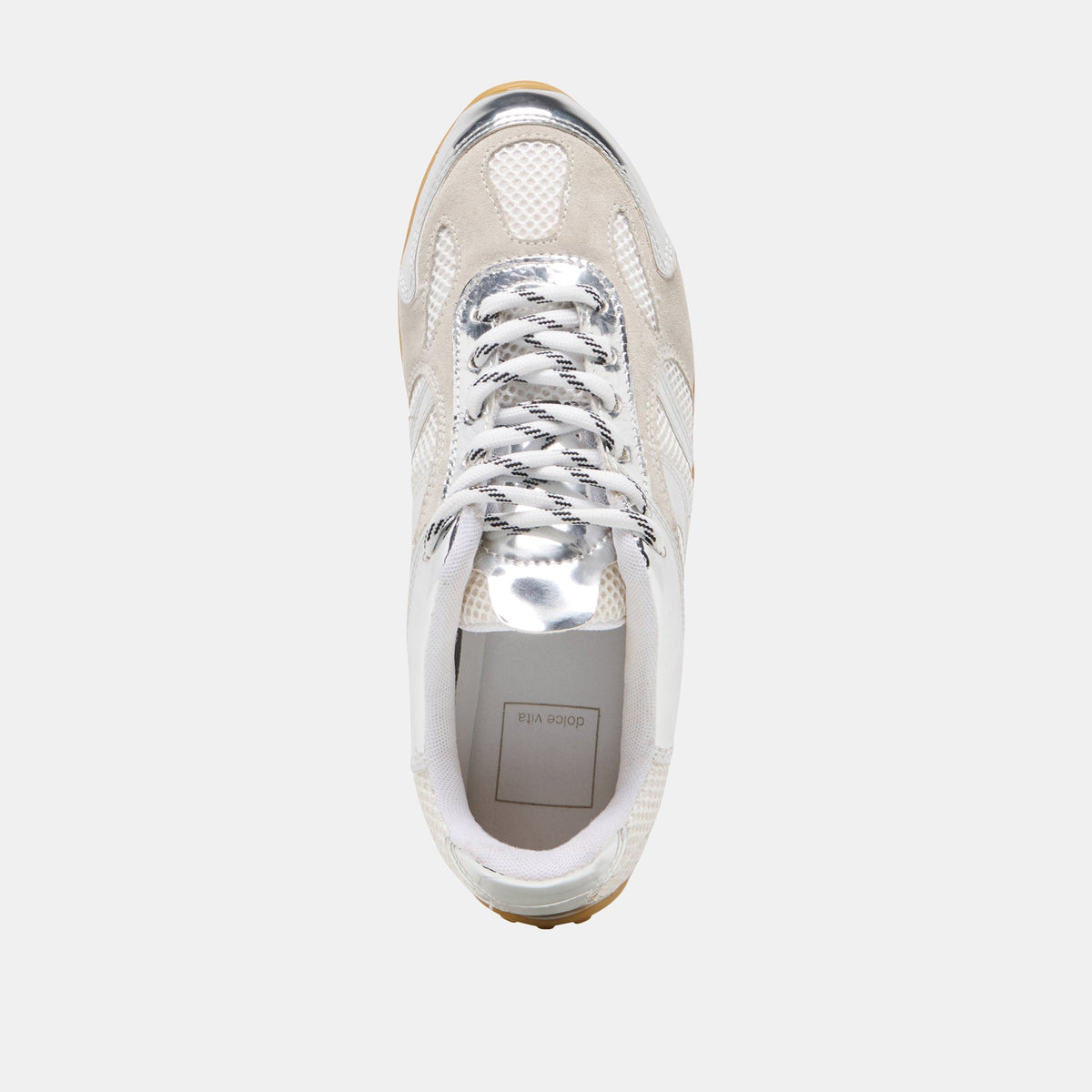 Dolce Vita SHOES Myles Silver Multi Leather Sneakers