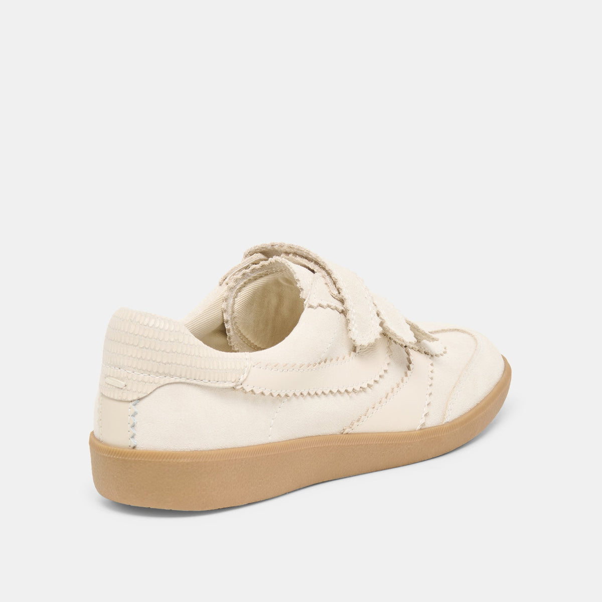 Dolce Vita SHOES Merit Velcro Ivory Leather Sneakers
