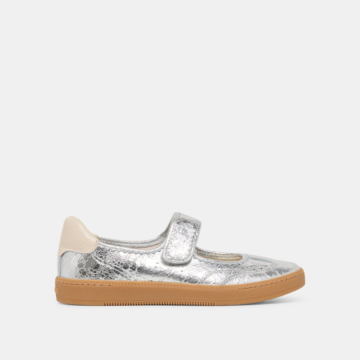 Dolce Vita SHOES Nanet Silver Leather Sneakers