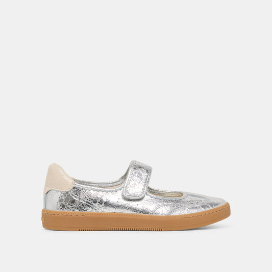 Dolce Vita SHOES Nanet Silver Leather Sneakers