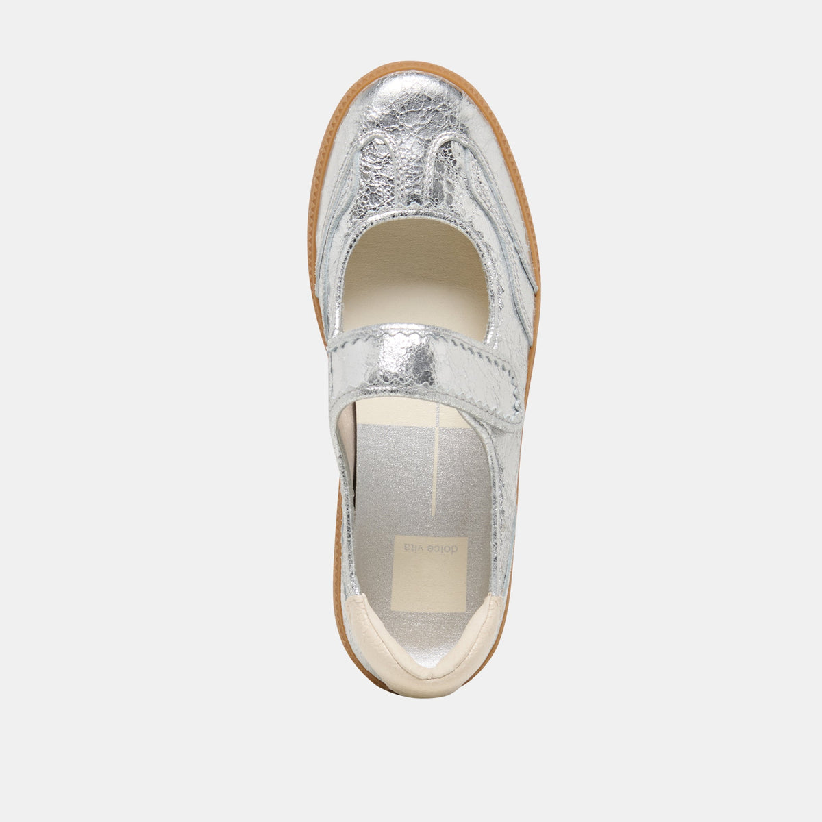 Dolce Vita SHOES Nanet Silver Leather Sneakers
