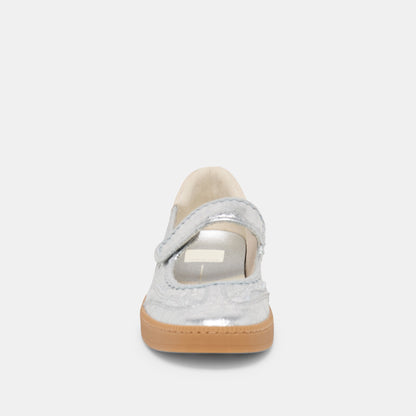 Dolce Vita SHOES Nanet Silver Leather Sneakers