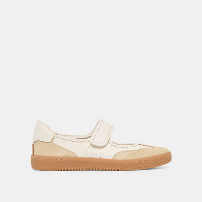 Dolce Vita SHOES Nanet Ivory Multi Leather Sneakers