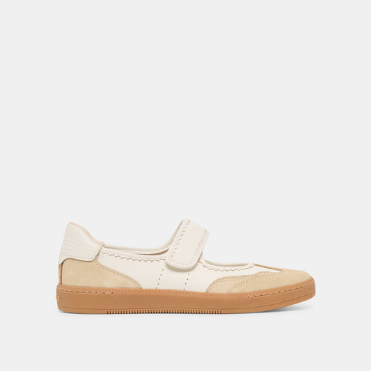 Dolce Vita SHOES Nanet Ivory Multi Leather Sneakers