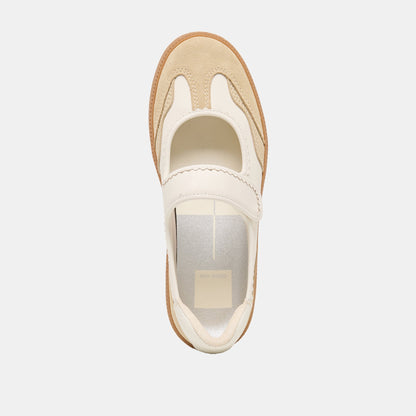 Dolce Vita SHOES Nanet Ivory Multi Leather Sneakers