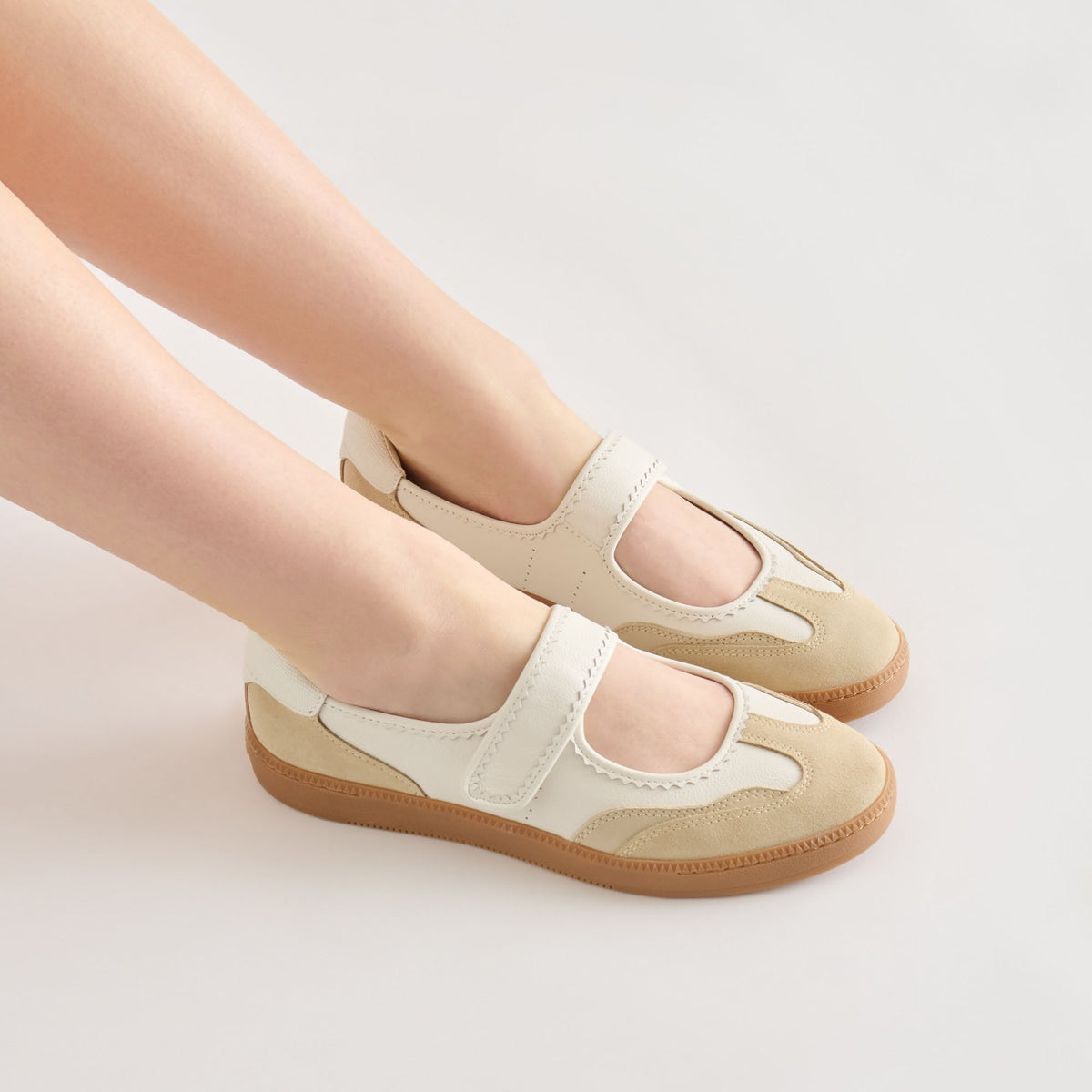 Dolce Vita SHOES Nanet Ivory Multi Leather Sneakers