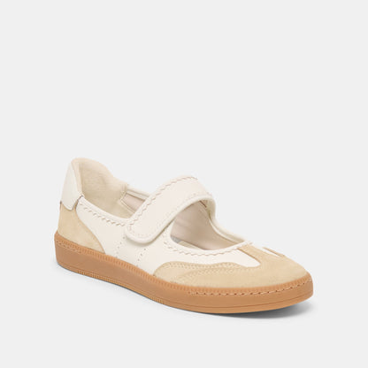 Dolce Vita SHOES Nanet Ivory Multi Leather Sneakers