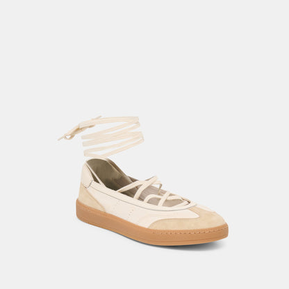 Dolce Vita SHOES Nyomie Ivory Multi Leather Sneakers