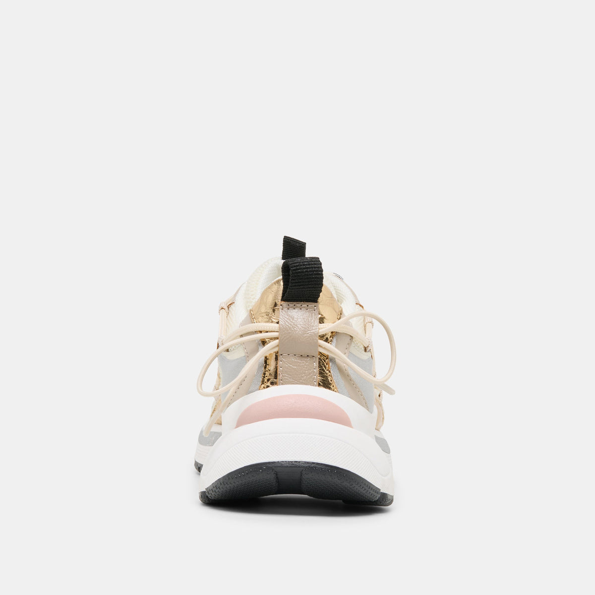Dolce Vita SHOES Selmar Silver Gold Leather Sneakers