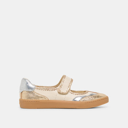 Dolce Vita SHOES NANET Metallic Multi Leather Mary-Jane Sneakers