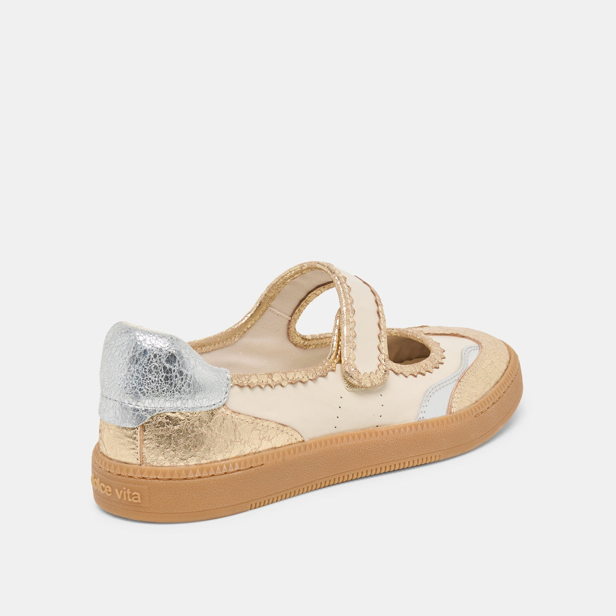 Dolce Vita SHOES NANET Metallic Multi Leather Mary-Jane Sneakers