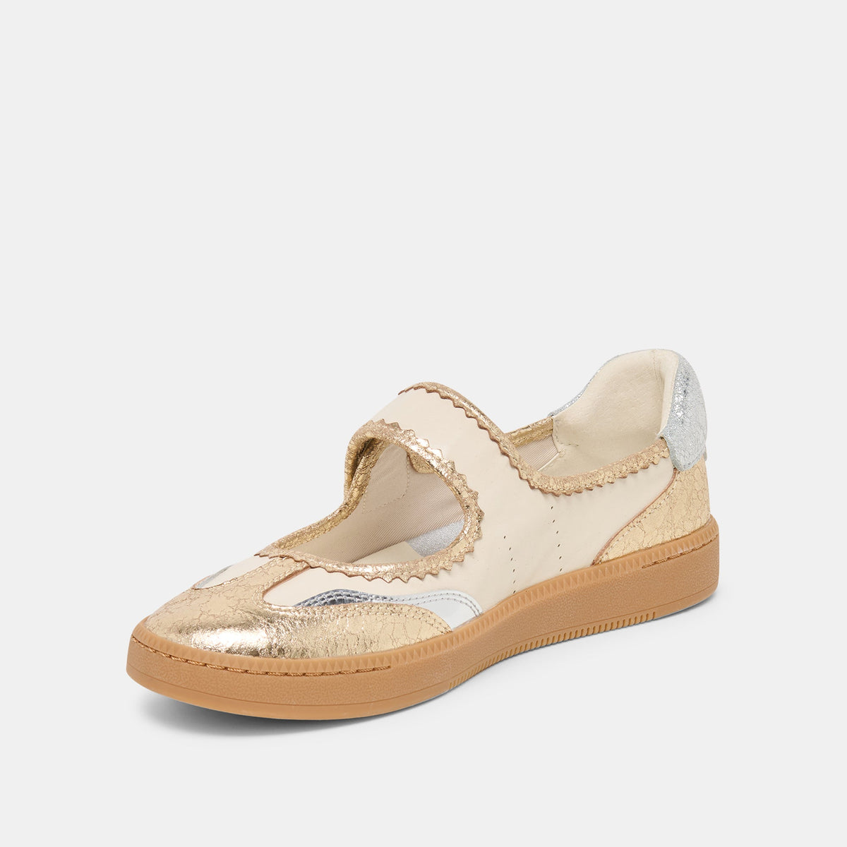 Dolce Vita SHOES NANET Metallic Multi Leather Mary-Jane Sneakers
