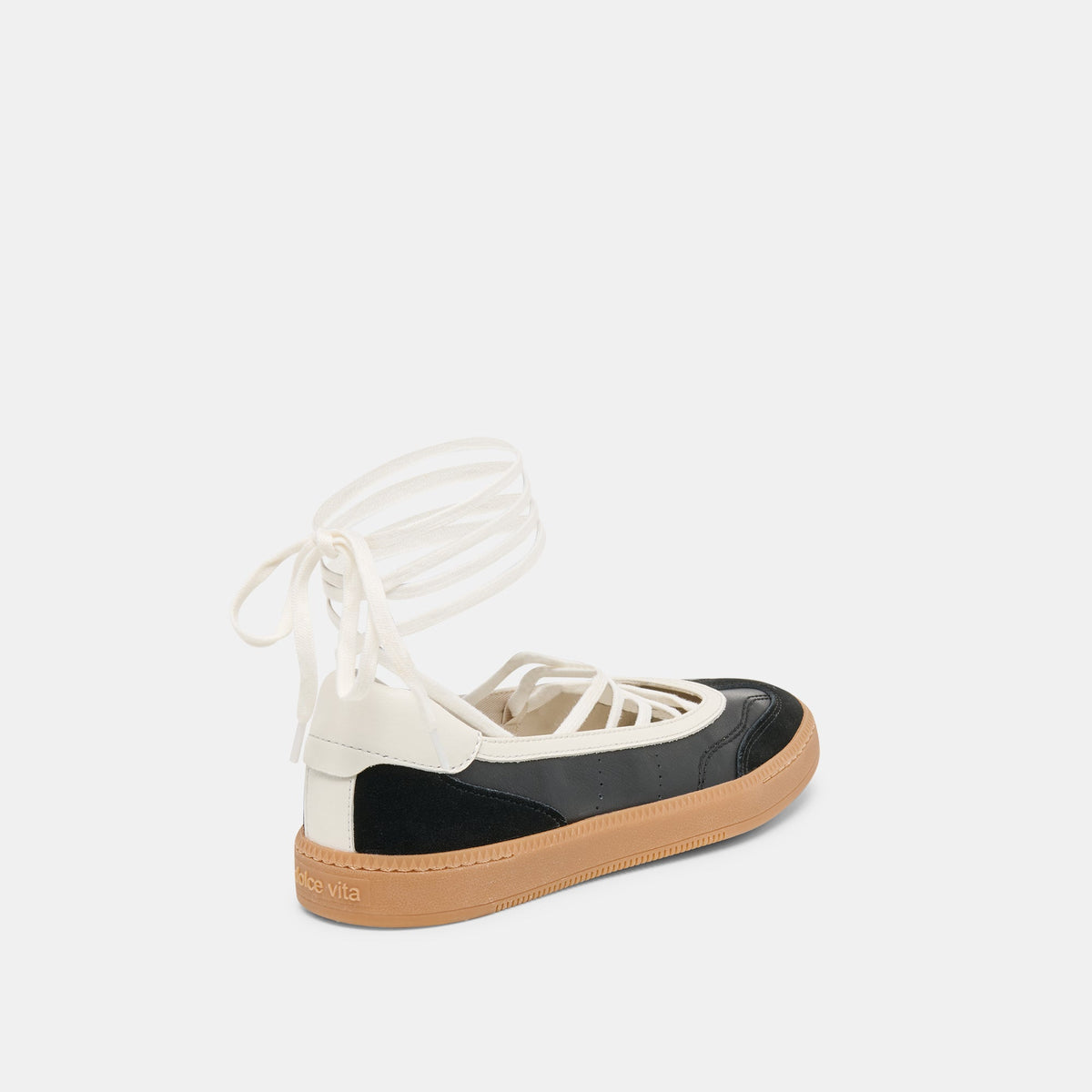 Dolce Vita SHOES Nyomie Black Leather Sneakers