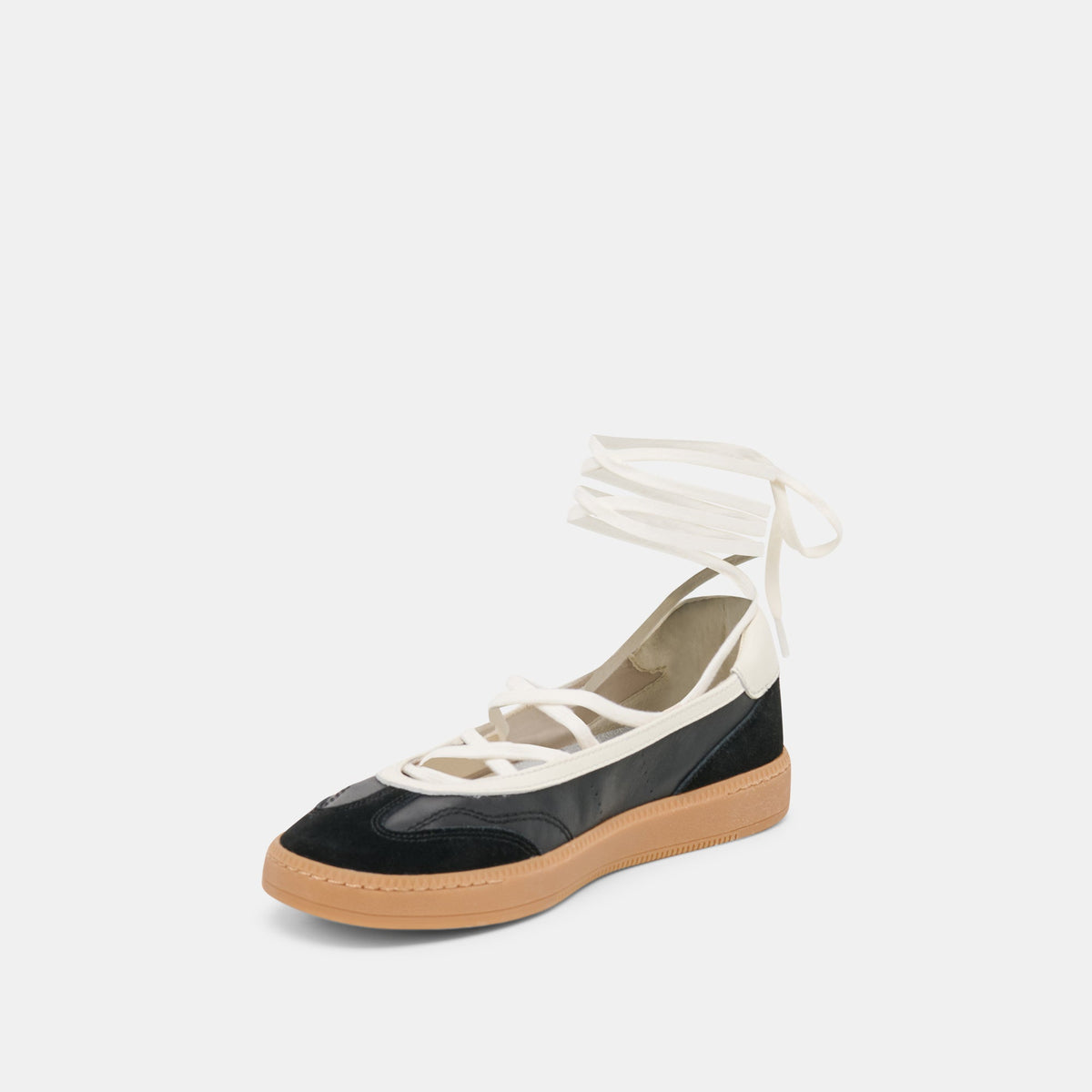 Dolce Vita SHOES Nyomie Black Leather Sneakers
