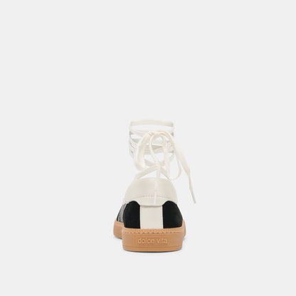 Dolce Vita SHOES Nyomie Black Leather Sneakers