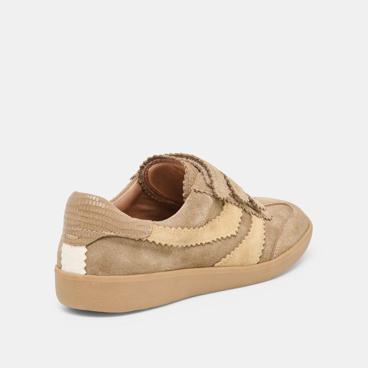 Dolce Vita SHOES Merit Velcro Taupe Multi Leather Sneakers