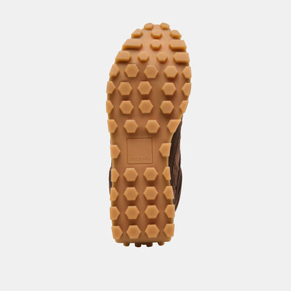 Dolce Vita SHOES Tricia Dk Brown Suede Sneakers