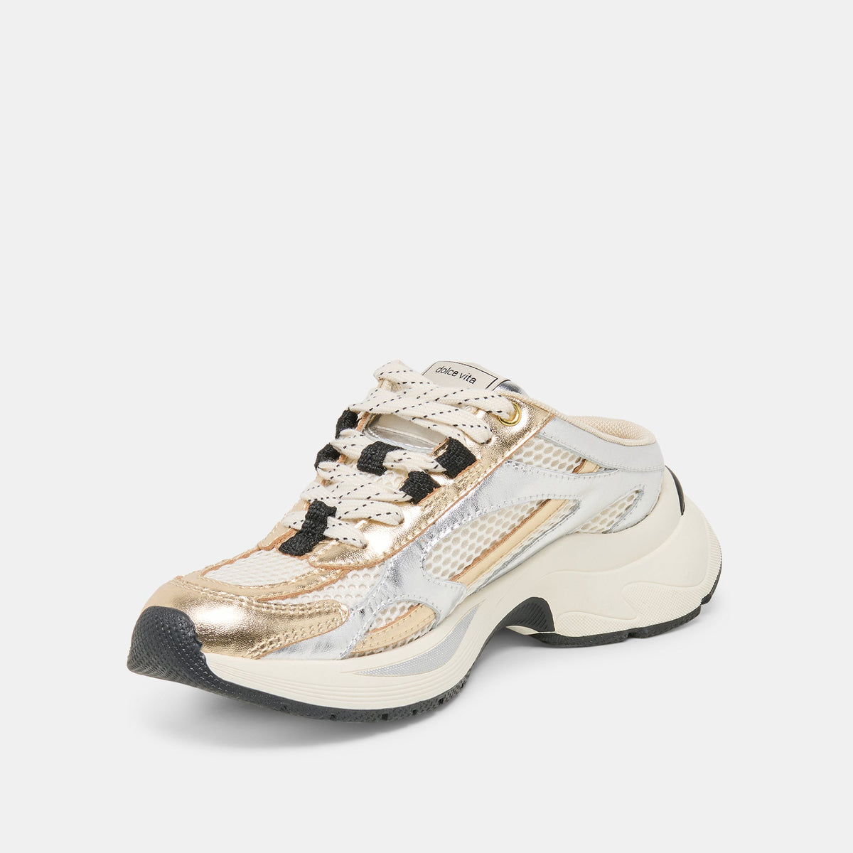 Dolce Vita SHOES SWAYZY Metallic Multi Leather Platform Slip-on Sneakers