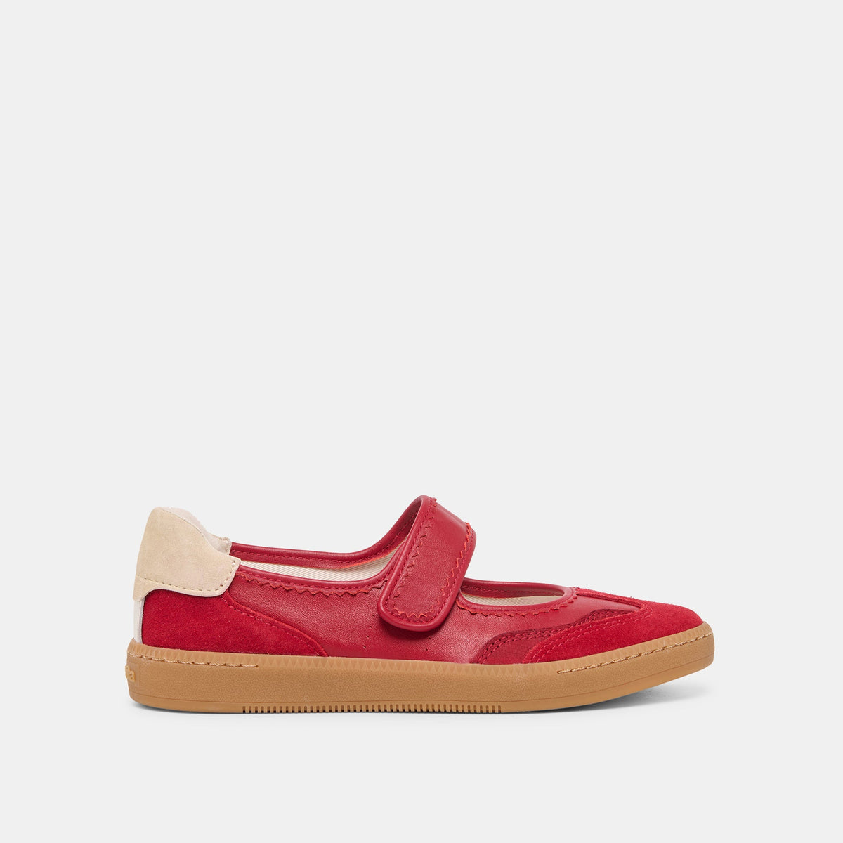 Dolce Vita SHOES Nanet Crimson Leather Sneakers