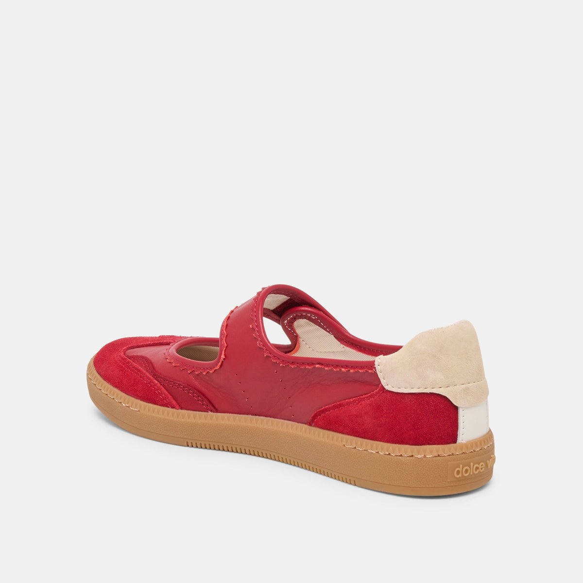 Dolce Vita SHOES Nanet Crimson Leather Sneakers