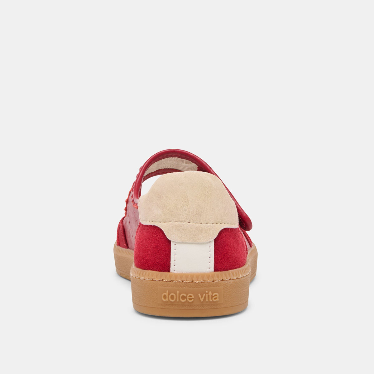 Dolce Vita SHOES Nanet Crimson Leather Sneakers