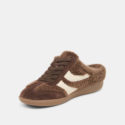 Dolce Vita SHOES Merit Slide Plush Dk Brown Plush Sneakers