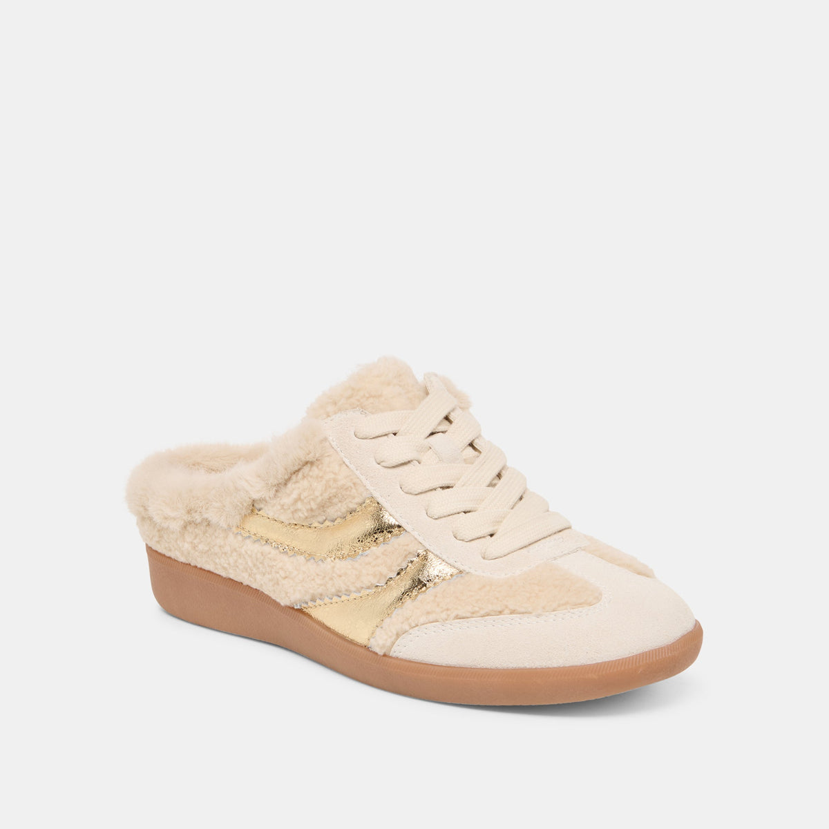 Dolce Vita SHOES Merit Slide Plush Natural Multi Plush Sneakers