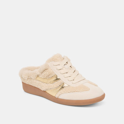 Dolce Vita SHOES Merit Slide Plush Natural Multi Plush Sneakers