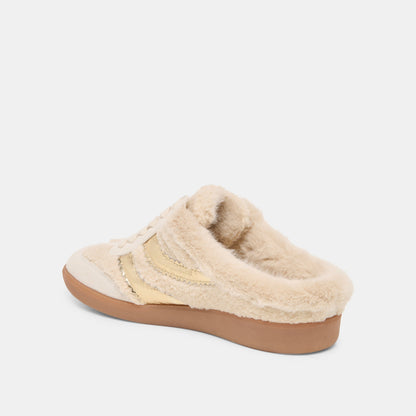 Dolce Vita SHOES Merit Slide Plush Natural Multi Plush Sneakers