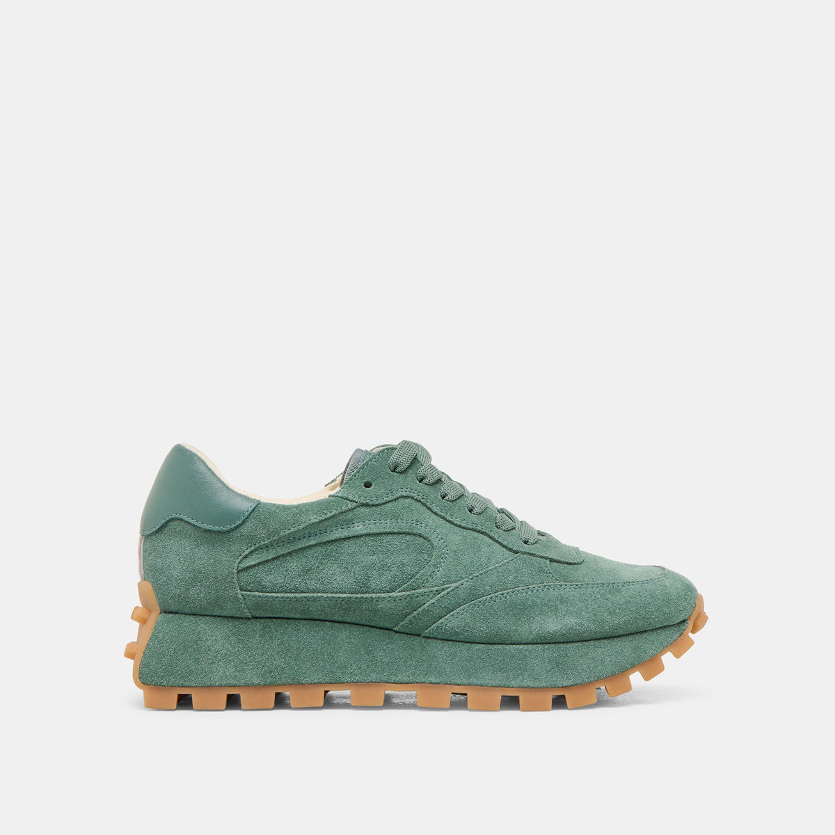 Dolce Vita SHOES Tricia Dk Green Suede Sneakers