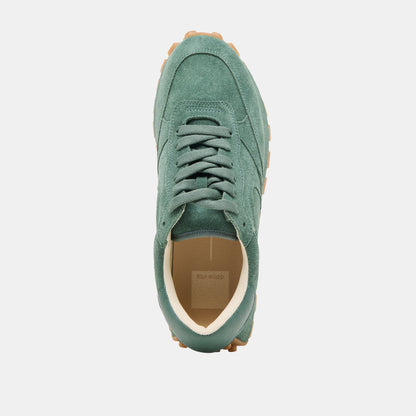 Dolce Vita SHOES Tricia Dk Green Suede Sneakers