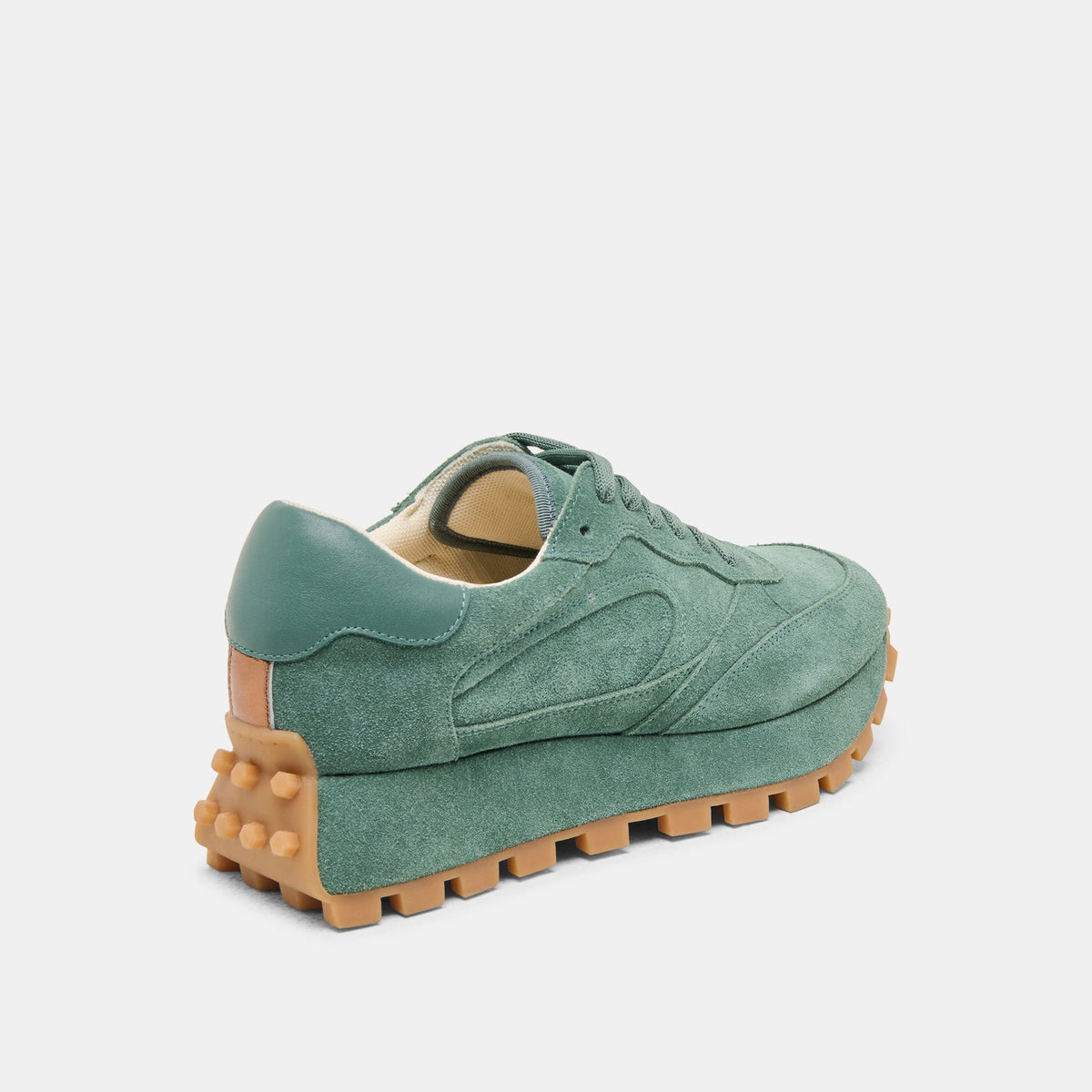 Dolce Vita SHOES Tricia Dk Green Suede Sneakers