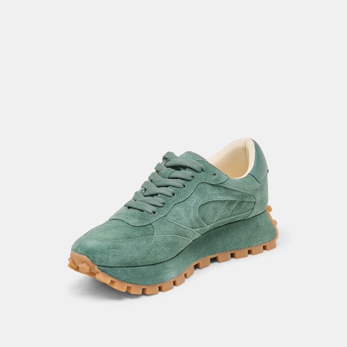 Dolce Vita SHOES Tricia Dk Green Suede Sneakers