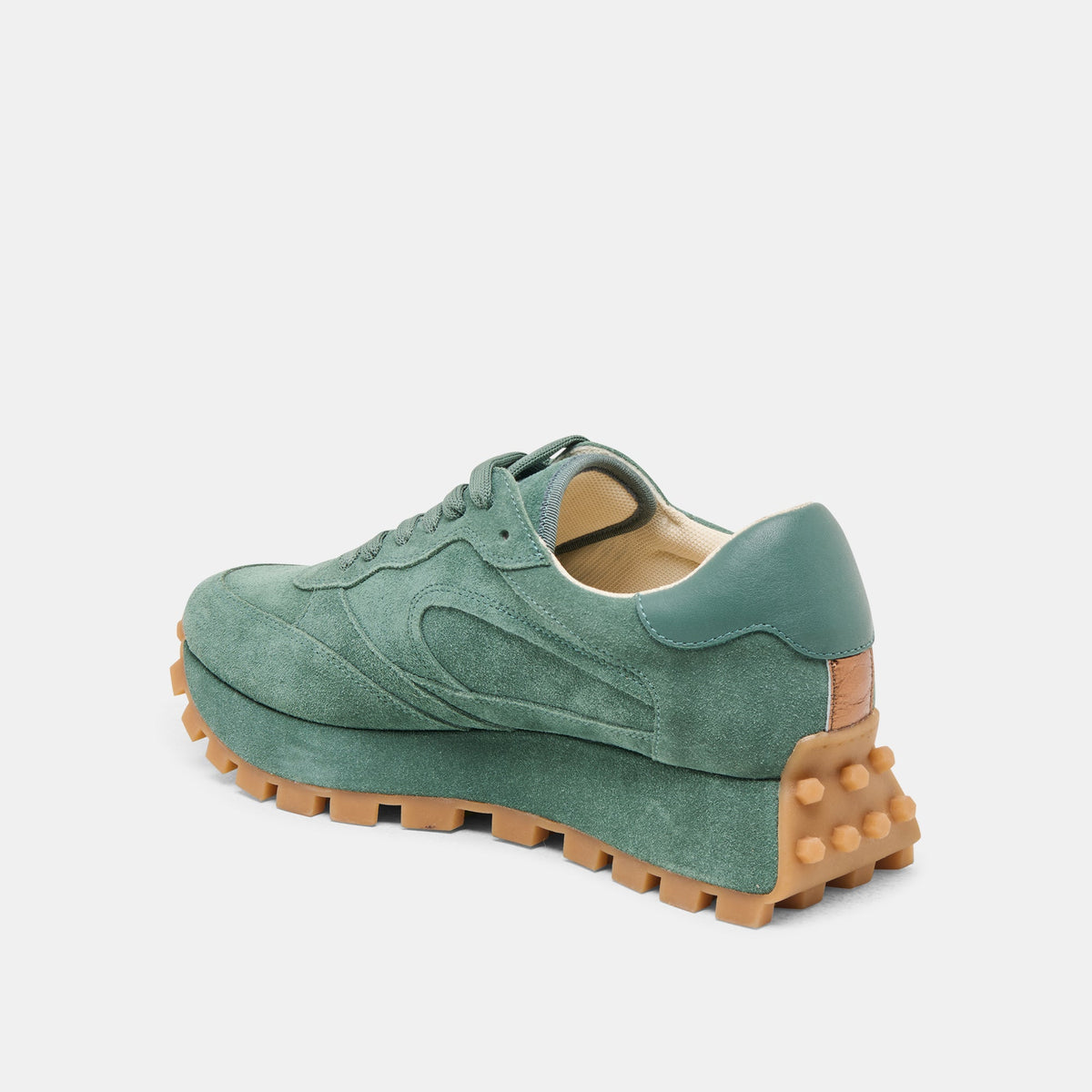 Dolce Vita SHOES Tricia Dk Green Suede Sneakers