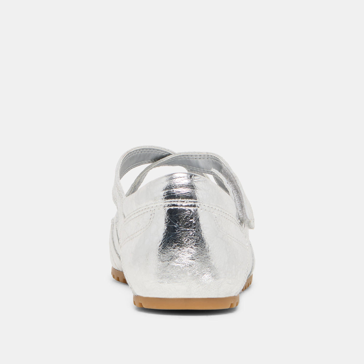Dolce Vita SHOES YONO Silver Distressed Leather Ballet Sneaker Flats