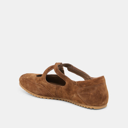 Dolce Vita SHOES YONO Cocoa Suede Ballet Sneaker Flats