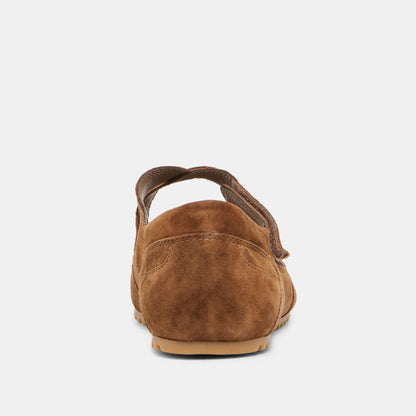 Dolce Vita SHOES YONO Cocoa Suede Ballet Sneaker Flats